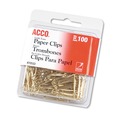 July Member-Exclusive Offer Save 10% off on One Item | ACCO A7072533 No. 2 Smooth Gold Tone Paper Clips - Gold (50/Box) image number 3