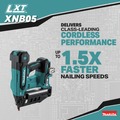 Finish Nailers | Makita XNB05Z 18V LXT Brushless Lithium-Ion 16-Gauge 2-1/2 in. Cordless Straight Finish Nailer (Tool Only) image number 2