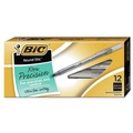 July Member-Exclusive Offer Save 10% off on One Item | BIC GSF11 BLK Round Stic Xtra Precision Fine 0.8 mm. Stick Ballpoint Pen - Black Ink/Smoke Barrel (1-Dozen) image number 2