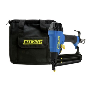 PRODUCTS | Estwing 18-Gauge 2 in. Pneumatic Brad Nailer with Adjustable Metal Belt Hook, 1/4-in NPT Industrial Swivel Fitting, and Bag - EBR50
