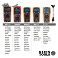 Multimeters | Klein Tools MM450 600V TRMS Auto-Ranging Slim Digital Multimeter image number 9