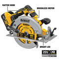 Circular Saws | Dewalt DCS574W1 20V MAX XR Brushless Lithium-Ion 7-1/4 in. Cordless Circular Saw with POWER DETECT Tool Technology Kit (8 Ah) image number 12