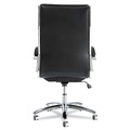 July Member-Exclusive Offer Save 10% off on One Item | Alera ALENR4119 Neratoli Series 17.32 in. to 21.25 in. Seat Height 275 lbs. Capacity High-Back Slim Profile Faux Leather Chair - Black Seat/Back, Chrome image number 4