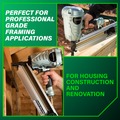 Air Framing Nailers | Metabo HPT NR90AES1M 21-Degree 3-1/2 in. Plastic Collated Framing Nailer image number 10