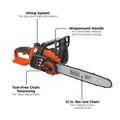 Chainsaws | Black & Decker LCS1240 40V MAX Lithium-Ion 12 in. Cordless Chainsaw Kit (2 Ah) image number 3