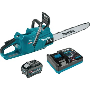 Makita 40V max XGT Brushless Lithium-Ion 18 in. Cordless Chain Saw Kit (5 Ah) - GCU04T1