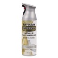 Paint | Rust-Oleum 245220 Universal Premium Spray Paint, Metallic Silver, 12 oz Aerosol Can, 6/Carton image number 1