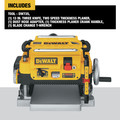 Dewalt DW735 120V 15 Amp 13 in. Corded Three Knife Two Speed Thickness Planer image number 1