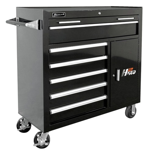 Tool Chests | Homak BK04041062 41 in. H2Pro Series 6-Drawer Roller Cabinet - Black image number 0