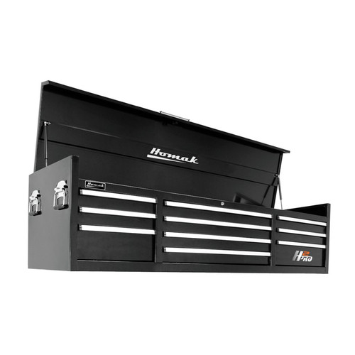 Tool Chests | Homak BK02010720 72 in. H2Pro Series 10-Drawer Top Chest - Black image number 0
