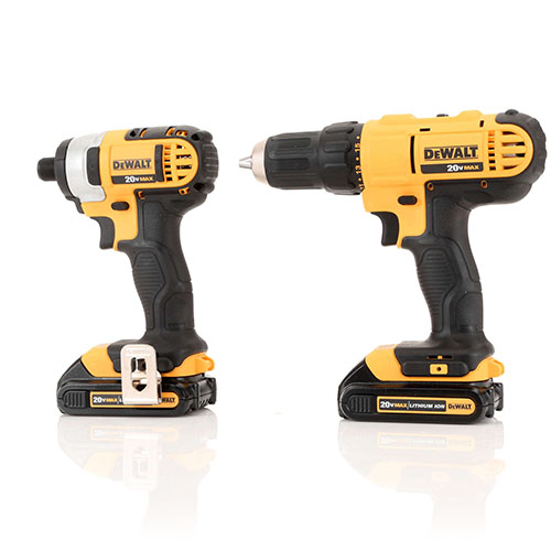 Dewalt cordless drill new arrivals with 2 batteries