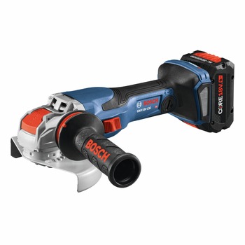 | Factory Reconditioned Bosch PROFACTOR 18V Spitfire X-LOCK Connected-Ready 5 - 6 in. Cordless Angle Grinder Kit with Slide Switch (8.0 Ah) - GWX18V-13CB14-RT
