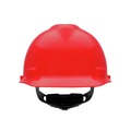 Hard Hats | MSA 475363 V-Gard Slotted Cap with Fas-Trac III Suspension - Red image number 0