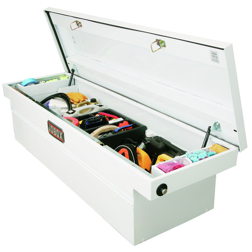 JOBOX Steel Single Lid Compact Crossover Truck Box (White