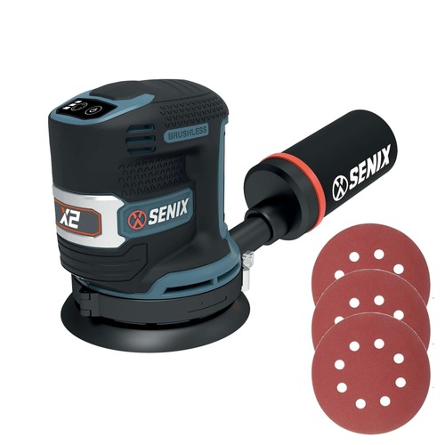 Orbital Sanders | Senix PSX2-M1-0 20V Max Brushless 3-Speed 5 in. Cordless Orbital Sander (Tool Only) image number 0