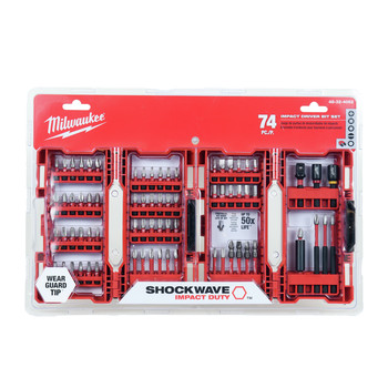 Milwaukee SHOCKWAVE Impact Duty Driver Bit Set (74 Pc) - 48-32-4062