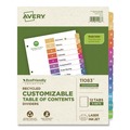 July Member-Exclusive Offer Save 10% off on One Item | Avery 11083 Ready Index 11 in. x 8.5 in. 12-Tab 1 to 12 Customizable Table of Contents Dividers with Multicolor Tabs - White (3/Pack) image number 0