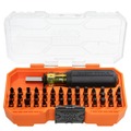 Screwdrivers | Klein Tools 33803 ProFlex 42-Bit Impact Driver Bit Set with Modular Case, S2 Steel, Magnetic, Adjustable Screwdriver image number 0