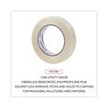 | Universal UNV30024 3 in. Core 24 mm. x 54.8 m. #120 Utility Grade Filament Tape - Clear (1-Roll) image number 3
