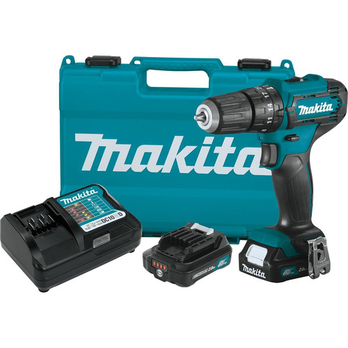 Hammer Drills | Makita PH06R1 12V Max CXT Lithium-Ion 3/8 in. Cordless Hammer Drill-Driver Kit with 2 Batteries (2 Ah) image number 0