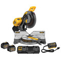 Miter Saws | Dewalt DHS716AT2 120V MAX FlexVolt Cordless Lithium-Ion 12 in. Fixed Compound Miter Saw Kit with Batteries and Adapter image number 0