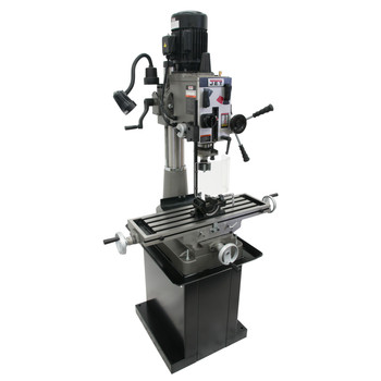 MILLING MACHINES | JET JMD-40GH Geared Head Mill Drill with Newall DP700 2-Axis DRO and X-Powerfeed - JT9-351141