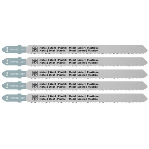 Jigsaw Blades | Fein 63503171010 (5/Pack) 7 in. 21 TPI BiMetal T-Shank Jigsaw Blade image number 0