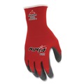 Work Gloves | MCR Safety N9680M Ninja Flex Latex Coated Palm Gloves N9680 Medium Red/Gray Dozen image number 1