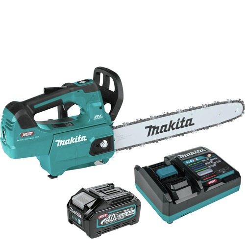 Clearance Center | Makita GCU03M1 40V MAX XGT Brushless Lithium-Ion Cordless 16 in. Top Handle Chain Saw Kit (4 Ah) image number 0