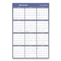 July Member-Exclusive Offer Save 10% off on One Item | AT-A-GLANCE A1102 12-Month (Jan to Dec): 2026 24 in. x 36 in. Vertical/Horizontal Erasable Quarterly/Monthly Wall Planner - White/Blue Sheets image number 0