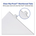 July Member-Exclusive Offer Save 10% off on One Item | Avery 82184 26-Tab "V" 11 in. x 8.5 in. Allstate Style Preprinted Legal Exhibit Side Tab Index Dividers - White (25/Pack) image number 2