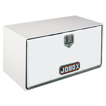 UNDERBED TRUCK BOXES | JOBOX 24 in. Long Heavy-Gauge Steel Underbed Truck Box (White) - 1-001000