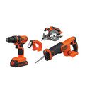  | Black & Decker BD4KITCDCRL 20V MAX 1.5 Ah Cordless Lithium-Ion 4-Tool Combo Kit image number 1