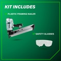 Framing Nailers | Metabo HPT NR90AC5M 21 Degree 3-1/2 in. Plastic Collated Framing Nailer image number 2