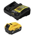  | Factory Reconditioned Dewalt DCB205CR 20V MAX 5 Ah Lithium-Ion Battery and Charger Kit image number 0