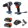 Combo Kits | Senix S2K2B2-01 20V Max Brushless 1/2 in. Cordless Drill/Driver and 1/4 in. Impact Driver Combo Kit with 2 Batteries (2 Ah) image number 1