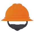 Hard Hats | MSA 10167921 V-Gard 500 Hi-Viz Fas-Trac III 4-Point Vented Hat - Orange image number 2