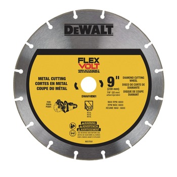 CIRCULAR SAW BLADES | Dewalt 9 in. FLEXVOLT Metal Cutting Diamond Wheel - DWAFV8901