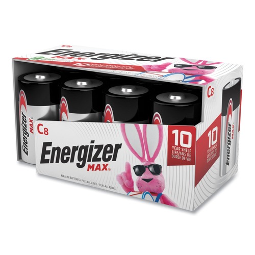  | Energizer E93FP-8 MAX 1.5V Alkaline C Batteries (8/Pack) image number 0