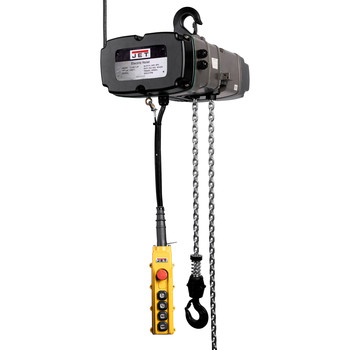 JET 230V 6.9 Amp TS Series 2 Speed 1/2 Ton 15 ft. Lift 3-Phase Electric Chain Hoist - JT9-140234