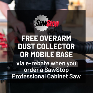 Free Overarm Dust Collector or Mobile Base