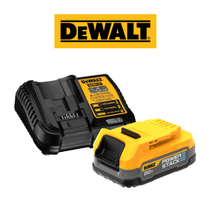 Free DeWALT POWERSTACK 20V 1.7 Ah Battery and Charger