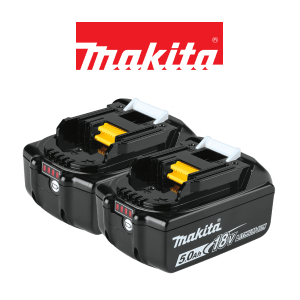 Free Makita 5.0Ah Battery 2-Pack