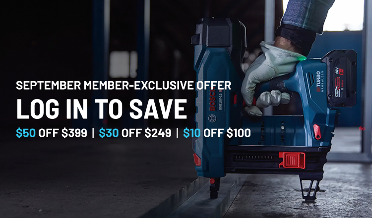 September Member-Exclusive Offer! $50 off $399 | $30 off $249 | $10 off $100