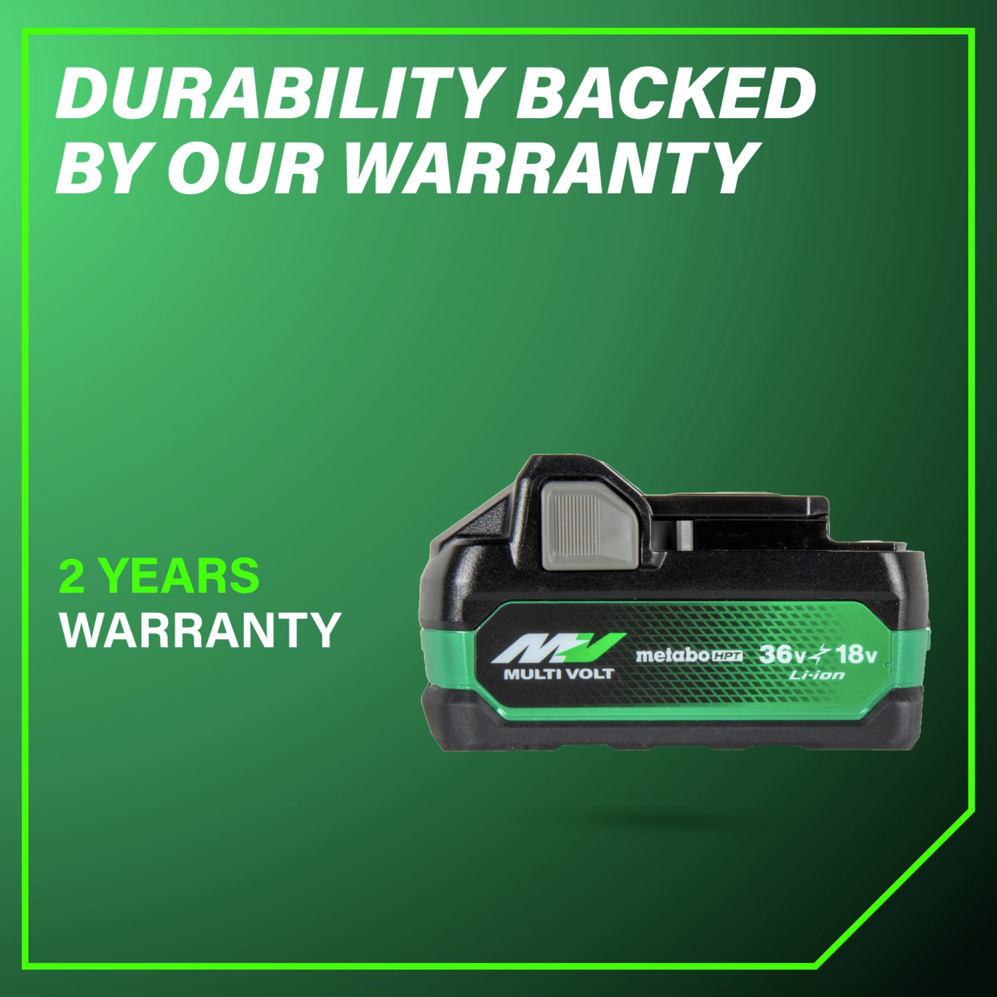 2 Year Warranty.