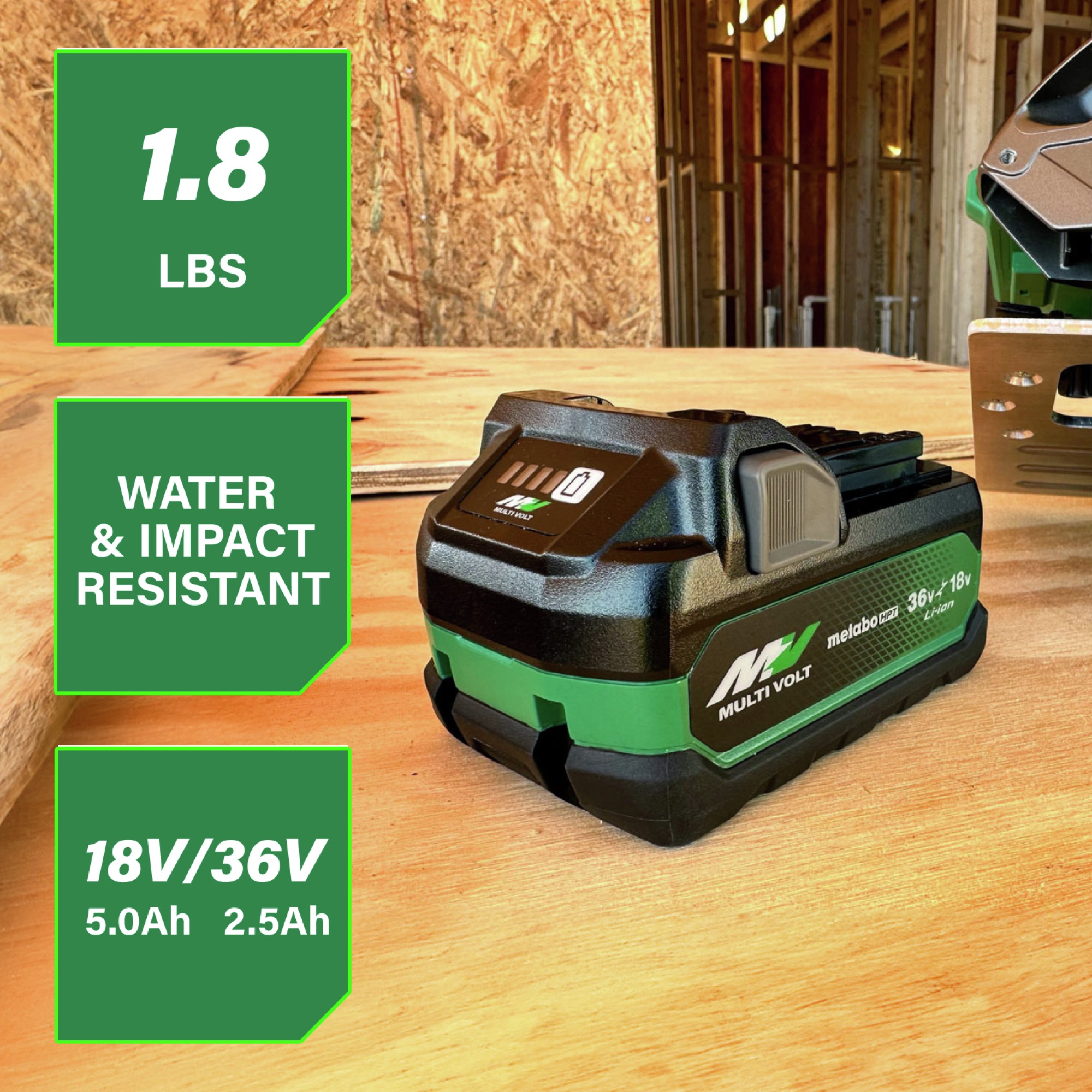 Lightweight 1.8 lbs. design.