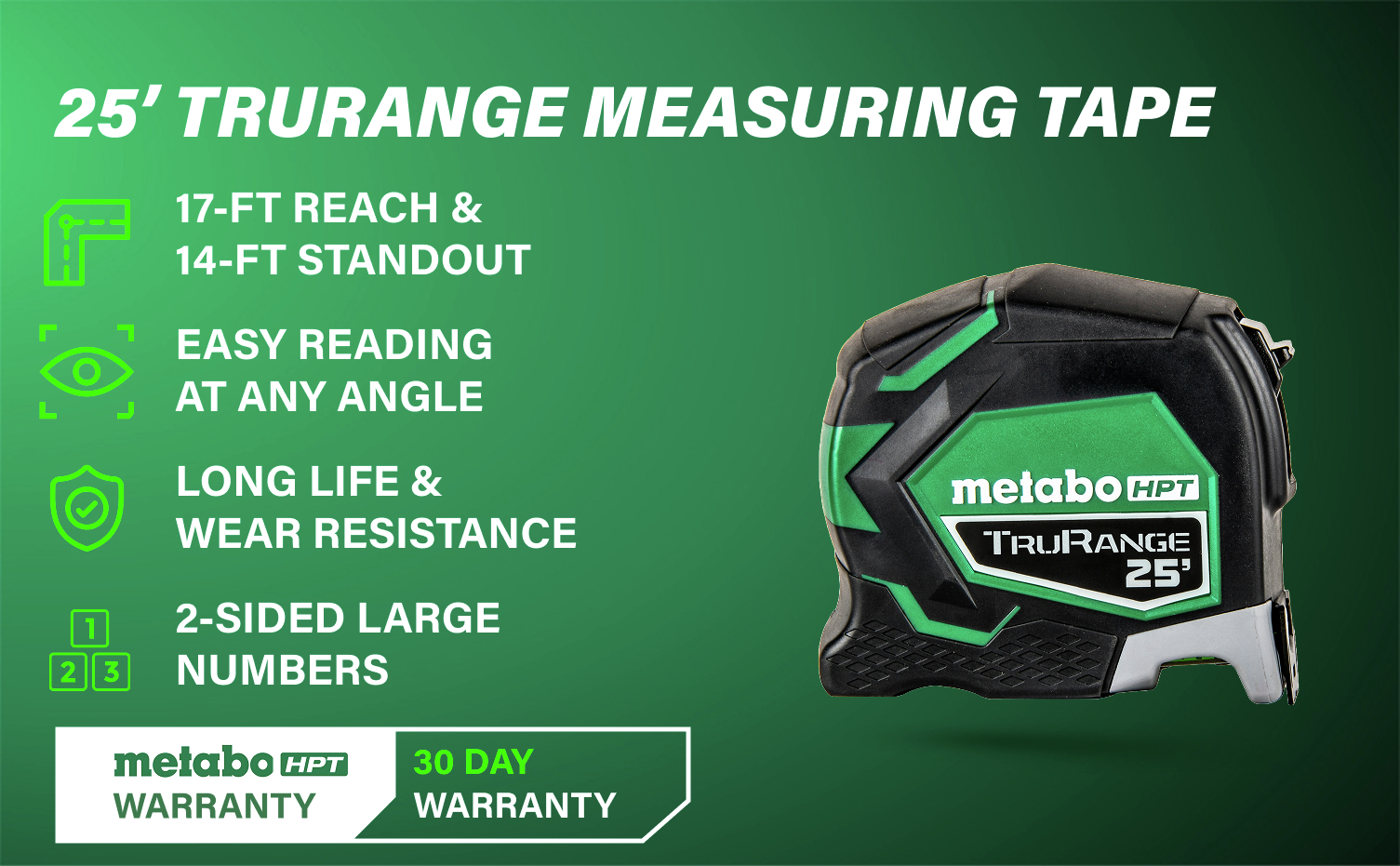 25ft. Trurange Measuring Tape