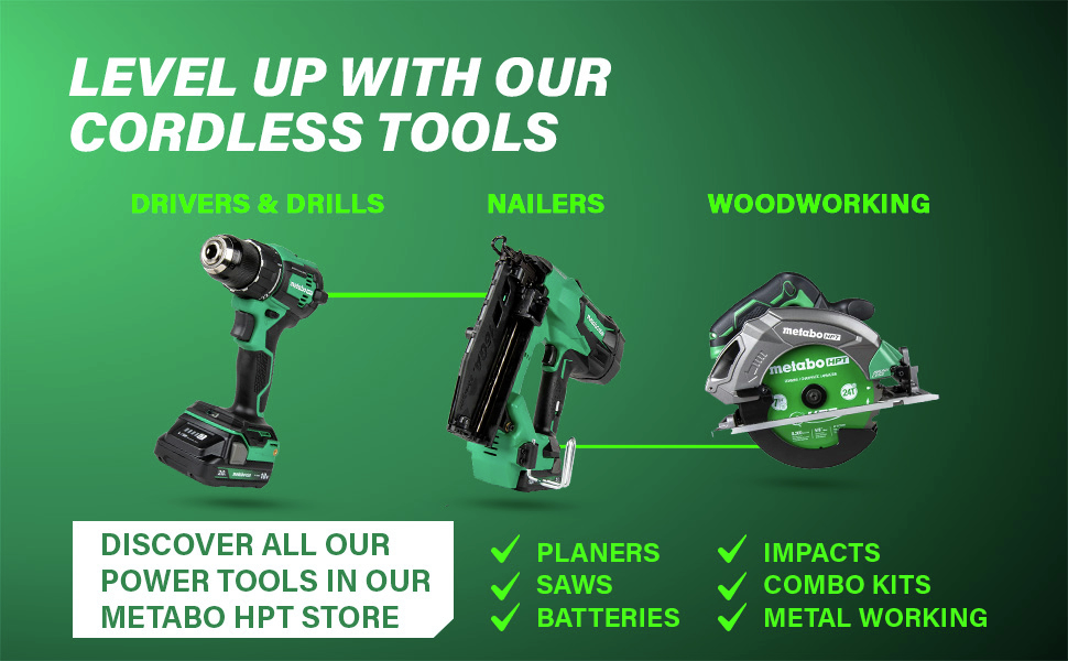 Level up with our cordless tools Browse our full range of cordless power tools.