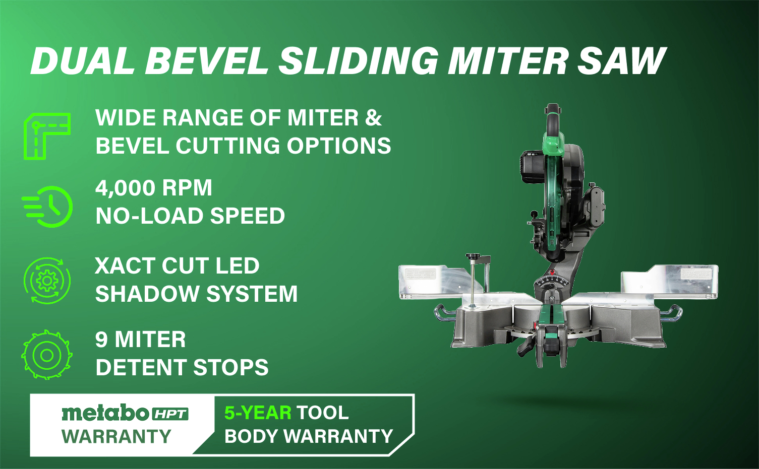 Dual Bevel Sliding Miter Saw