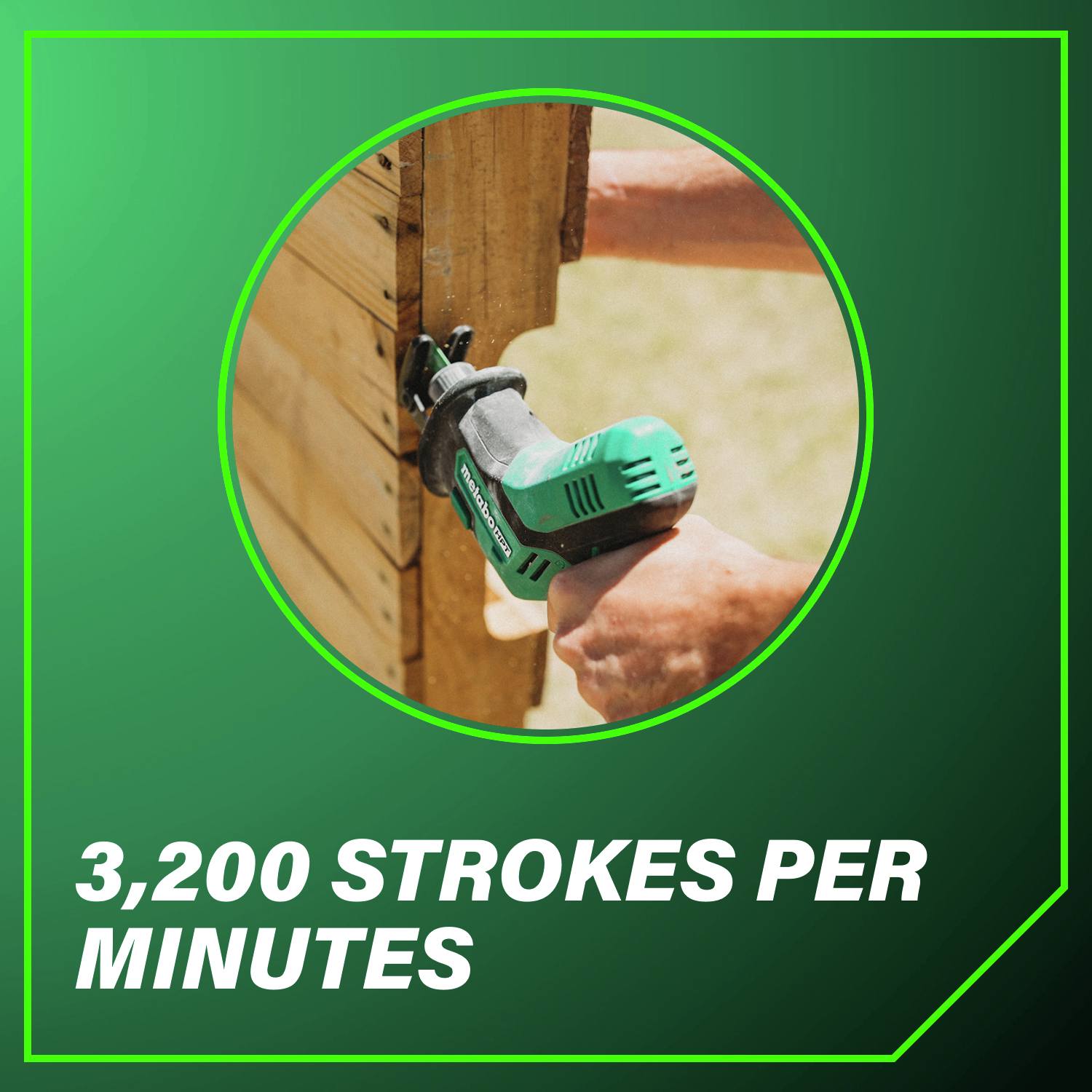 3,200 strokes per minute